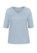 Event 2 V Neck T-Shirt - Smoke Blue