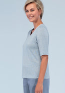 Event 2 V Neck T-Shirt - Smoke Blue