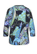 Blue Spirit 3/4 Sleeve Print T-Shirt - Blue