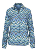 Start Up Print Slip Blouse - Green