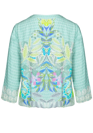 Enjoy Life Print Blouse - Green