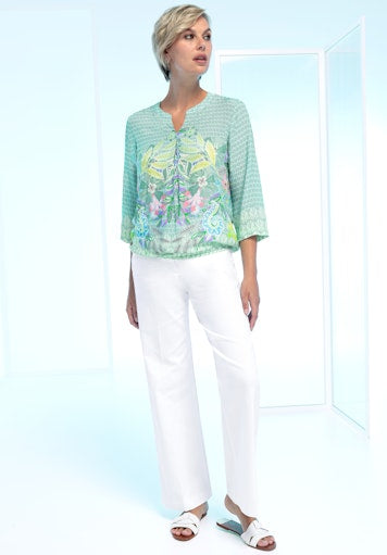 Enjoy Life Print Blouse - Green