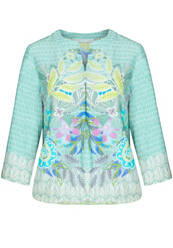 Enjoy Life Print Blouse - Green