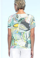 Enjoy Life Print T-Shirt - Green