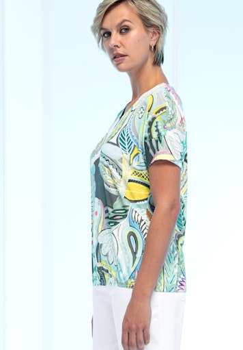 Enjoy Life Print T-Shirt - Green