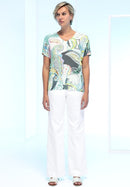 Enjoy Life Print T-Shirt - Green