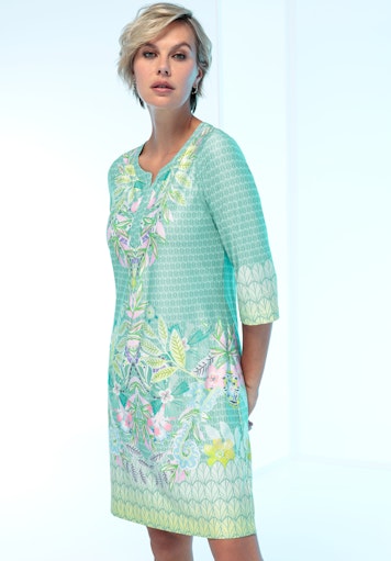 Enjoy Life 3/4 Sleeve Dress - Green