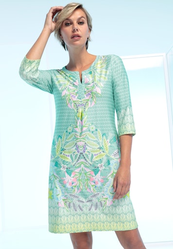 Enjoy Life 3/4 Sleeve Dress - Green