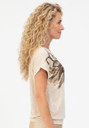 Bloom And Sparkle Embroidered Shirt - Oatmilk