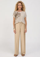 Bloom And Sparkle Embroidered Shirt - Oatmilk