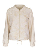 Bloom And Sparkle Print Jacket - Beige