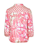 Bloom And Sparkle Print Blouse - Red