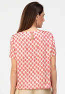 Bloom And Sparkle Print Blouse - Red