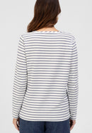 Hold The Line Striped Shirt - Ocean
