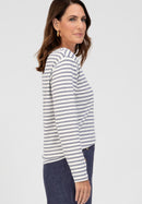 Hold The Line Striped Shirt - Ocean