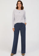 Hold The Line Striped Shirt - Ocean