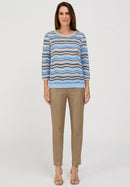 Blue Vision Turtle Neck Jumper - Blue