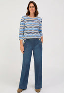 Blue Vision Turtle Neck Jumper - Blue