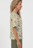 Secret Paradise Print Blouse - Green