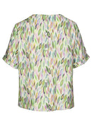 Secret Paradise Print Blouse - Green