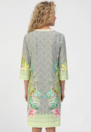 Secret Paradise 3/4 Sleeve Dress - Green