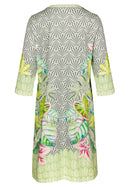 Secret Paradise 3/4 Sleeve Dress - Green