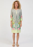 Secret Paradise 3/4 Sleeve Dress - Green