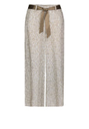 Ethnic Silence Print Culotte - Brown