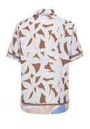 Ethnic Silence Print Blouse - Brown