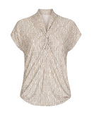 Ethnic Silence Print Shirt - Brown