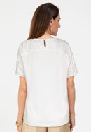 Bloom And Sparkle Print Blouse - White