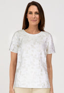 Bloom And Sparkle Print Blouse - White