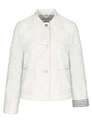 Hold The Line Print Jacket - Cream
