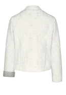 Hold The Line Print Jacket - Cream