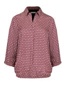 Affection LongSleeve Print Blouse - Red