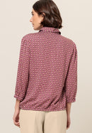 Affection LongSleeve Print Blouse - Red