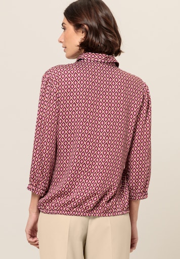 Affection LongSleeve Print Blouse - Red