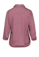 Affection LongSleeve Print Blouse - Red