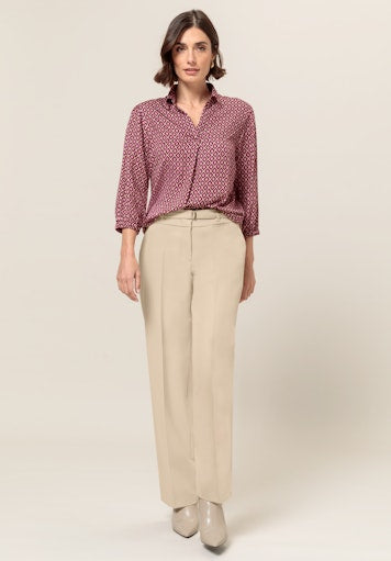 Affection LongSleeve Print Blouse - Red