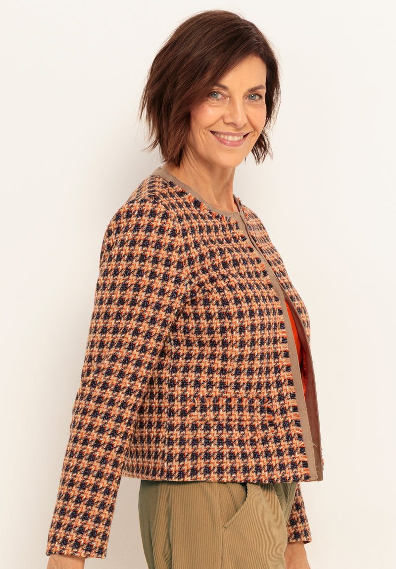 C´Est La Vie Shelly Check Jacket - Beige