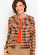 C´Est La Vie Shelly Check Jacket - Beige