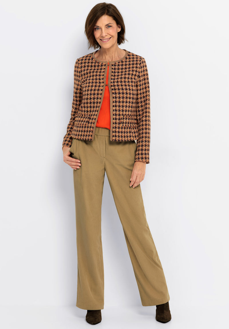 C´Est La Vie Shelly Check Jacket - Beige