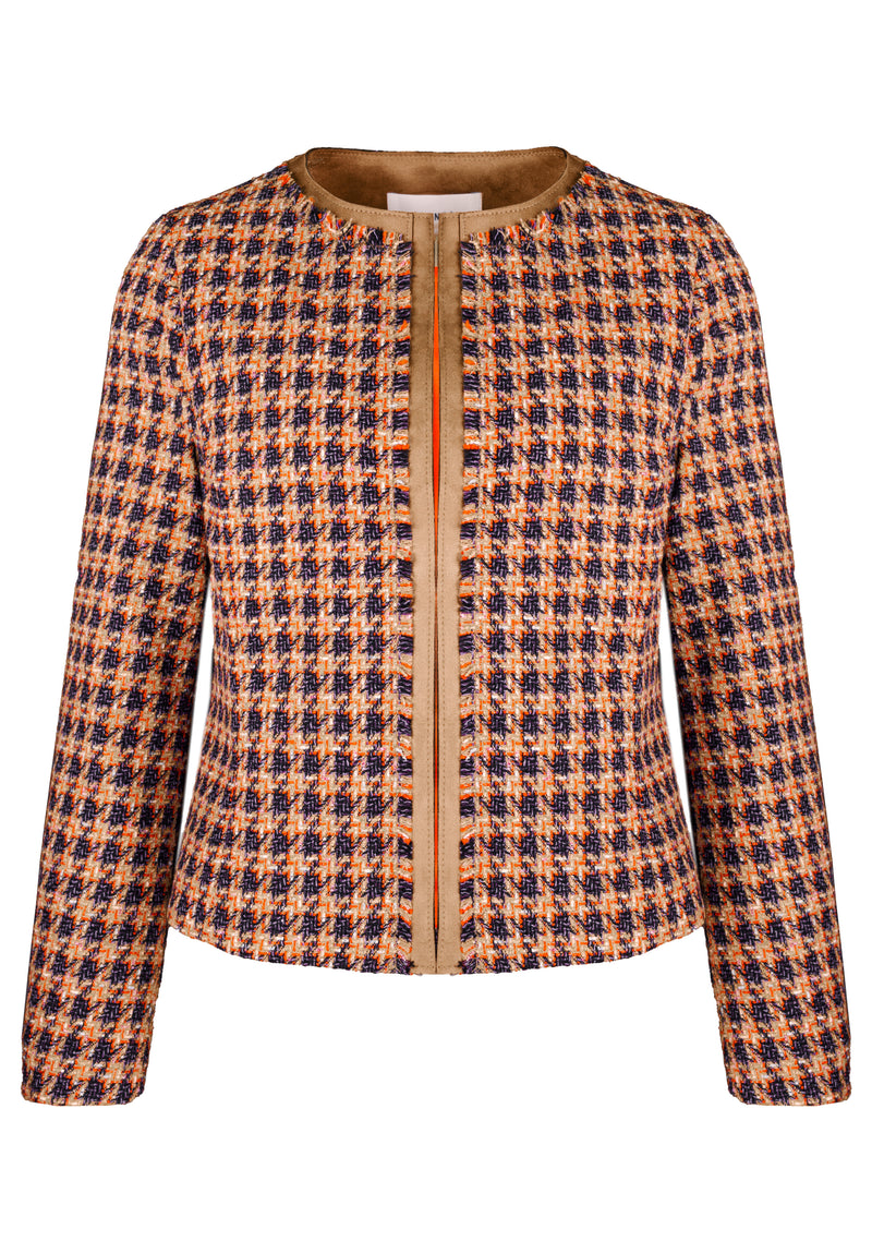 C´Est La Vie Shelly Check Jacket - Beige
