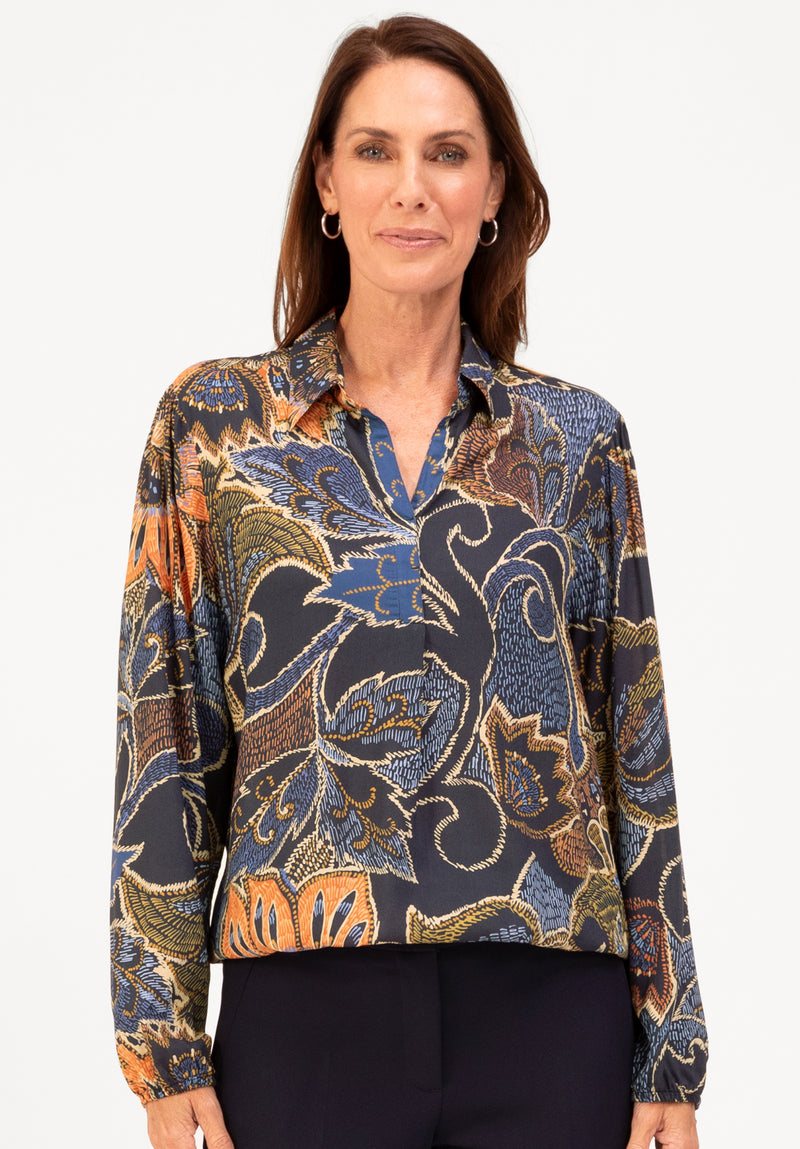 C´Est La Vie Adina Blouse - Blue