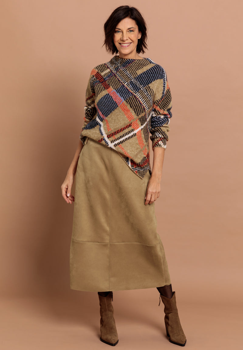 C´Est La Vie Kina Skirt - Toffee