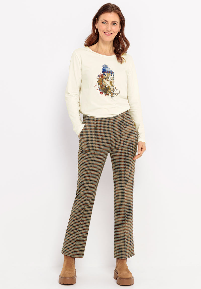 C´Est La Vie Siena Trouser - Brown