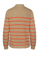C´Est La Vie Remis Stripe Jumper - Brown
