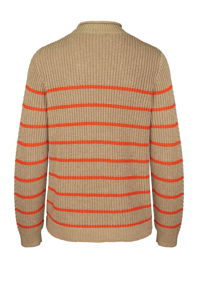 C´Est La Vie Remis Stripe Jumper - Brown