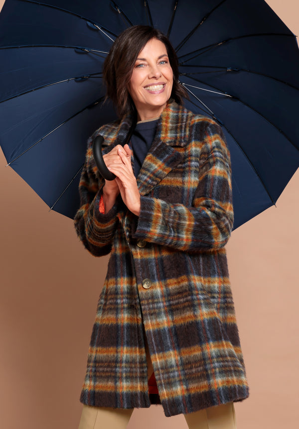 C´Est La Vie Jane Check Jacket - Brown