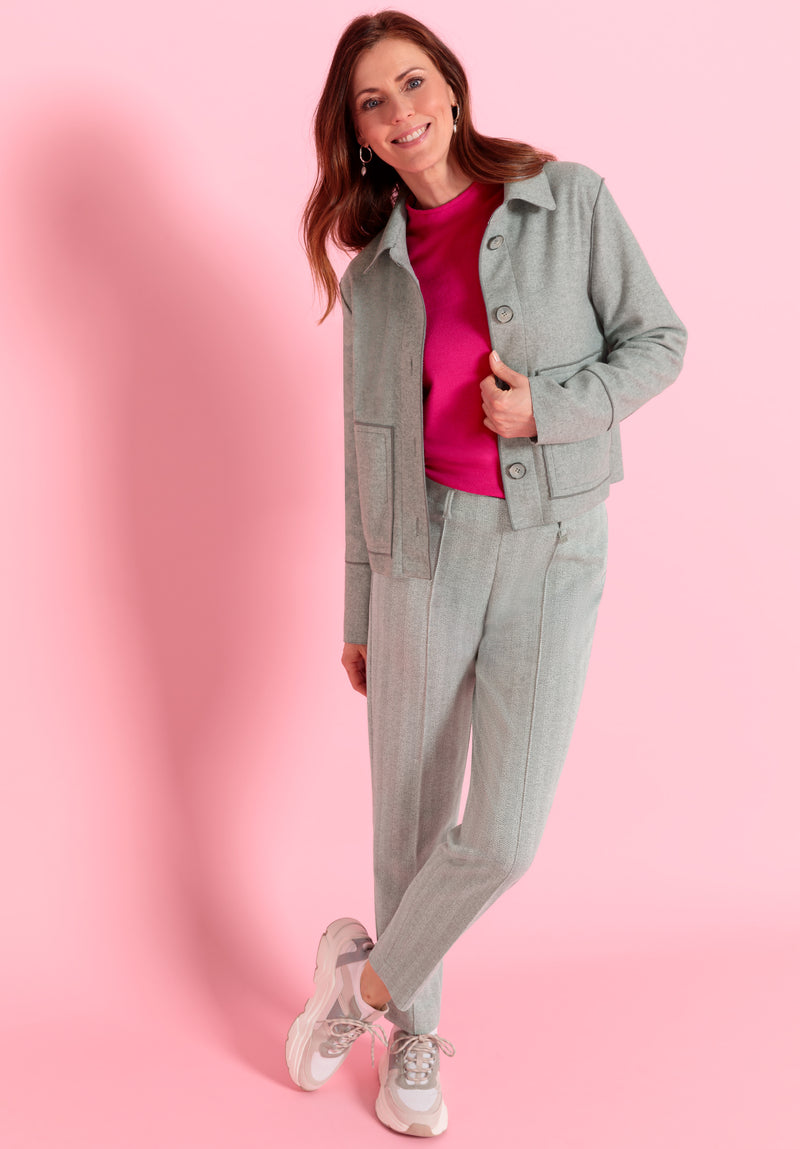 Simplicité Denver Trouser - Iron Melange